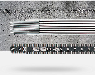 silber BMI 966050060 steel-measuring Rule 30 x 1,0 mm 500 mm Teilung 1/2 1/1 mm-inch 